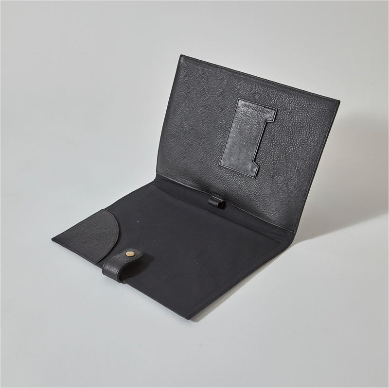 Black Leather Notebook Cover