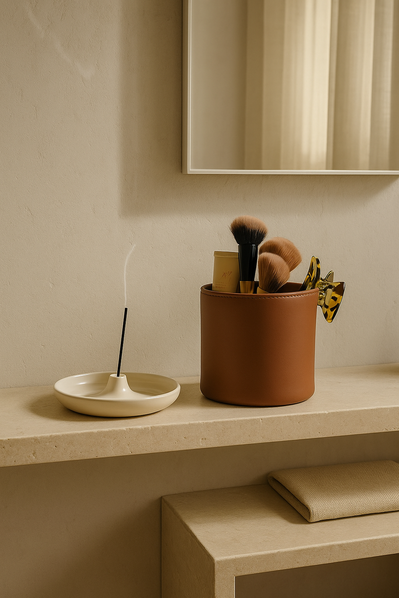 ATLEY. Leather Vessel