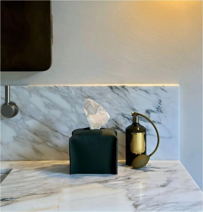 Leather Tissue Box Cover Bathroom Accessories Interior Design