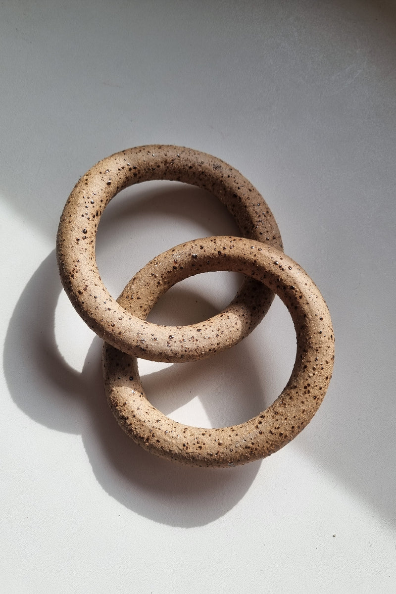 Connection - Ceramic Rings - Raku