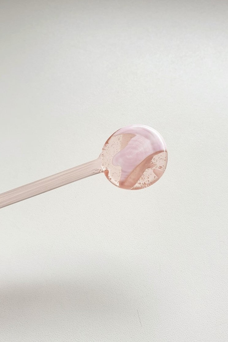 Glass Swizzle Sticks - Pink Gin Fizz (2pcs)